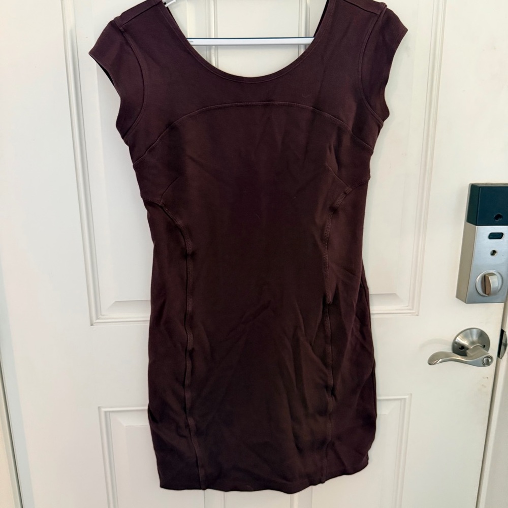 Athleta Illusion Dress S | Plum Cap Sleeve